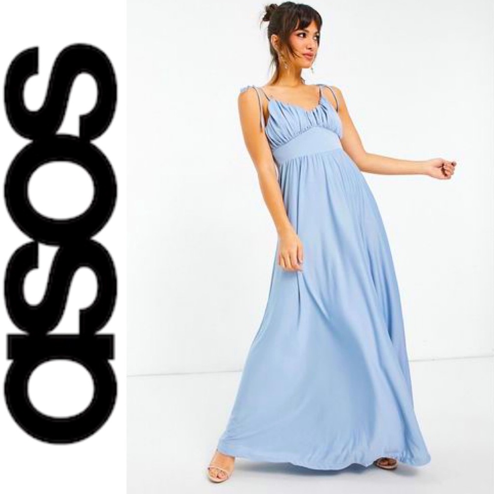 ASOS Light Blue Prom Maxi Dress